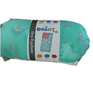 Crckt Kids Camping Unicorn Print Kids Sleeping Bag and Mat